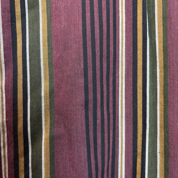 Vintage Western Frontier Shirt Mens 2XL Striped Pearl Snap Maroon Cowboy Rodeo - Picture 8 of 10